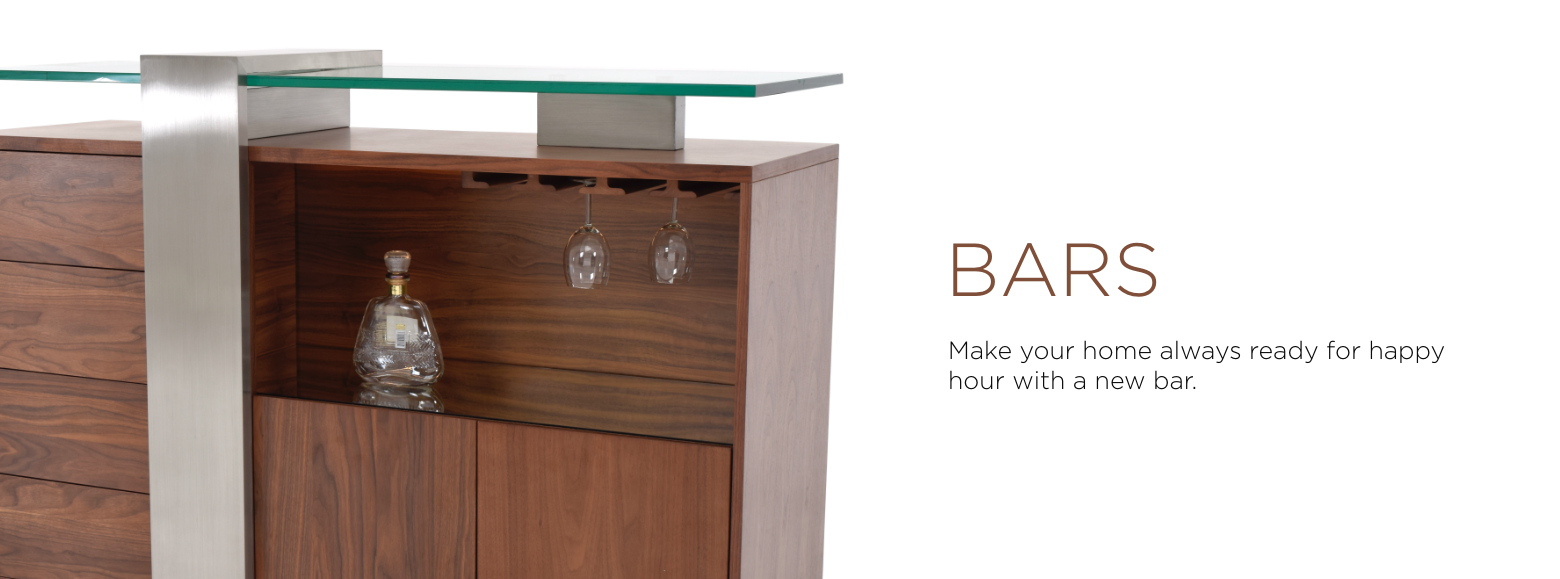 Bars. Get your home ready for happy hour with our selection of bars.